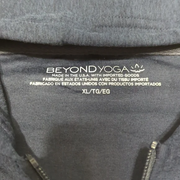 NEW Beyond Yoga Freefit Mens Full Zip Hoodie Navy Blue Size XL - Picture 3 of 6